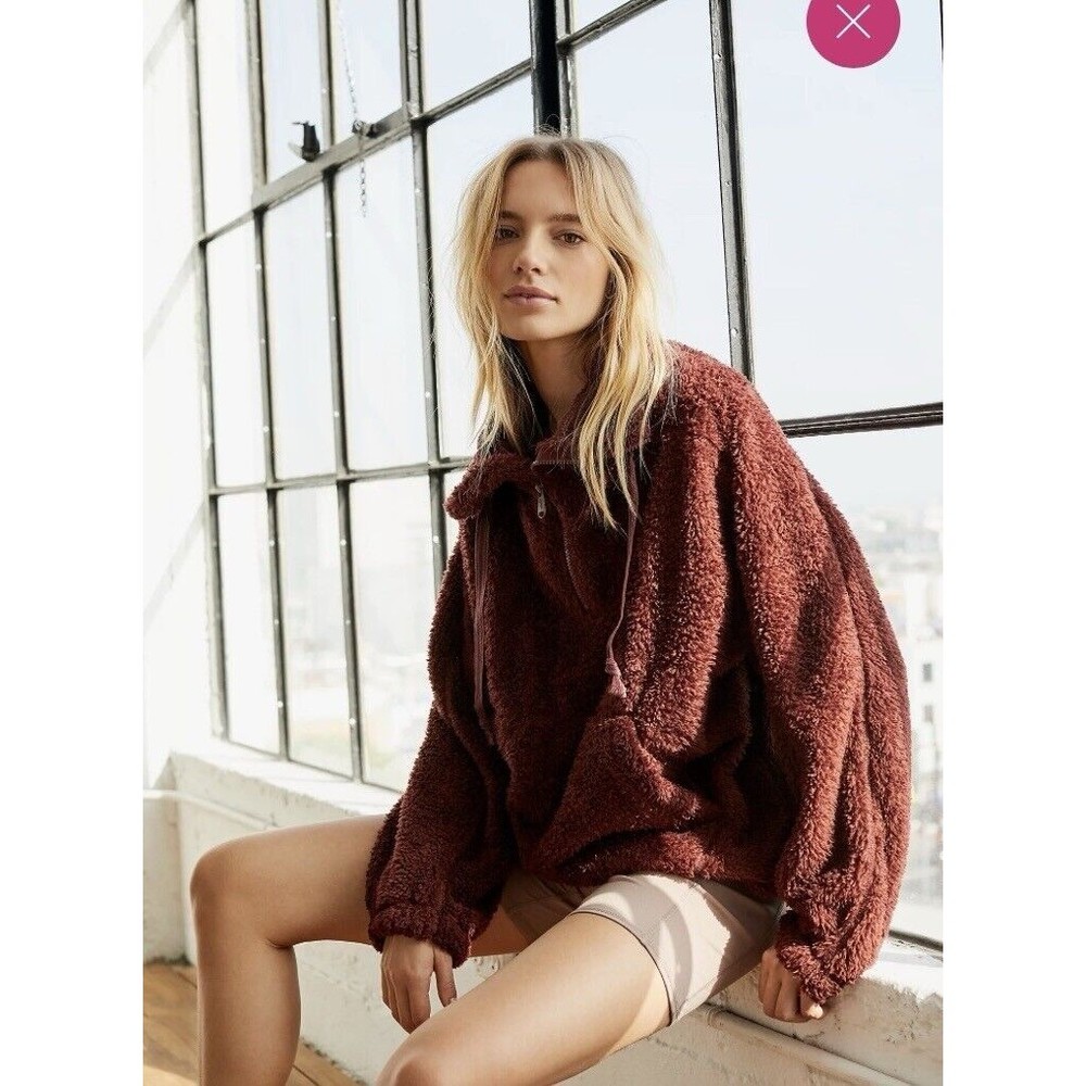 Free People Big Sky High Neck Pullover,NWT, MSRP-$98, BLACK - Picture 3 of 12